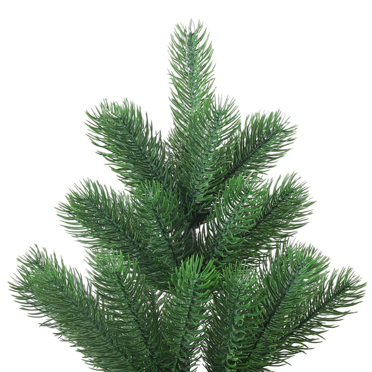 VidaXL Kunstkerstboom Nordmann met LED's en kerstballen 150 cm groen