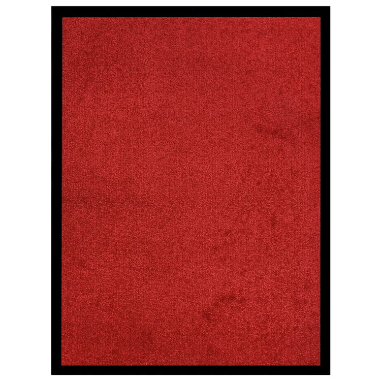Vidaxl deurmat 60x80 cm rood
