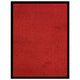 Vidaxl deurmat 60x80 cm rood