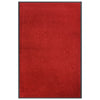 Vidaxl deurmat 80x120 cm rood