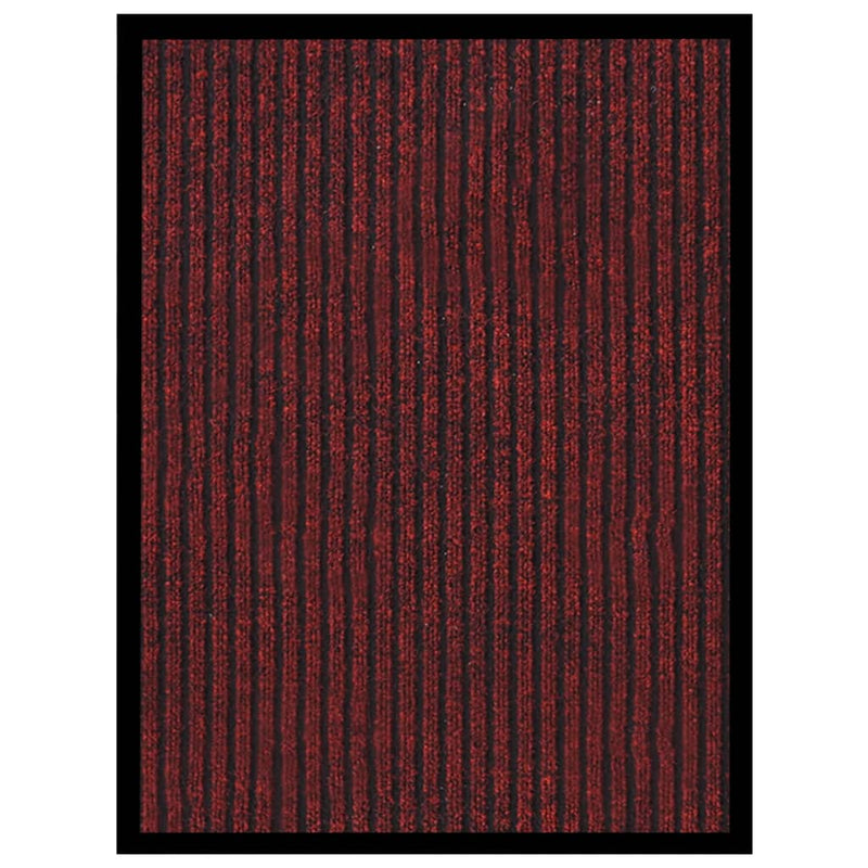 VidaXL Deurmat 40x60 cm gestreept rood