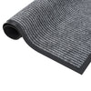 Vidaxl deurmat 60x80 cm gestreept grijs