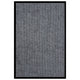Vidaxl deurmat 80x120 cm gestreept grijs