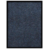 Vidaxl deurmat 60x80 cm gestreept blauw - afbeelding 1