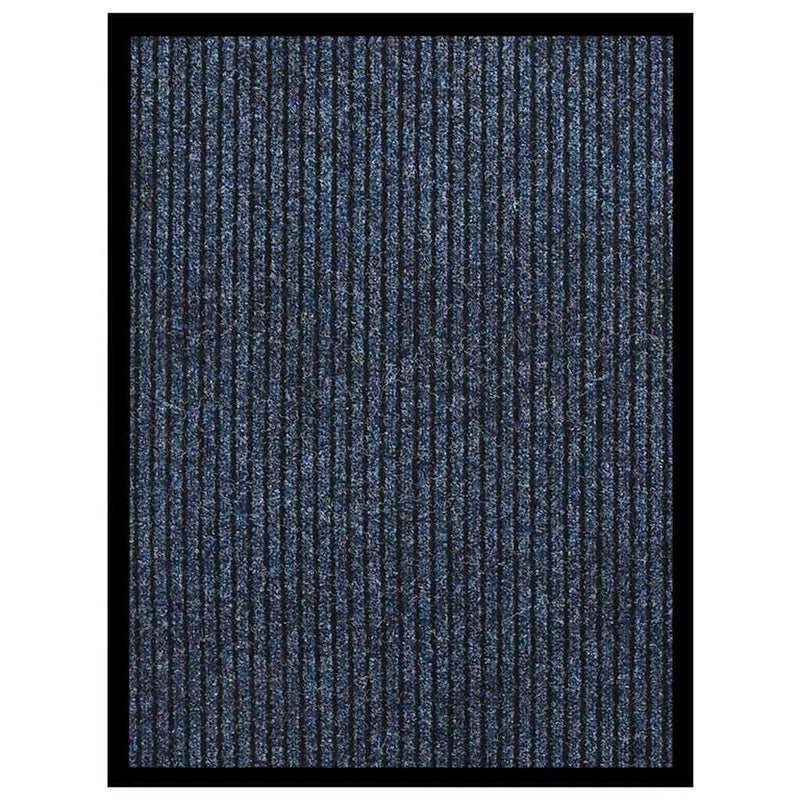 Vidaxl deurmat 60x80 cm gestreept blauw