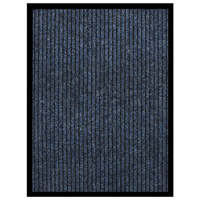 Vidaxl deurmat 60x80 cm gestreept blauw