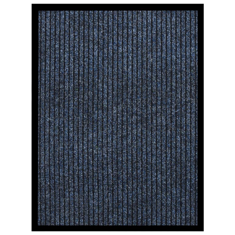 Vidaxl deurmat 60x80 cm gestreept blauw
