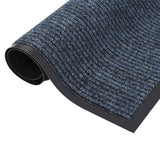 Vidaxl deurmat 60x80 cm gestreept blauw - afbeelding 2
