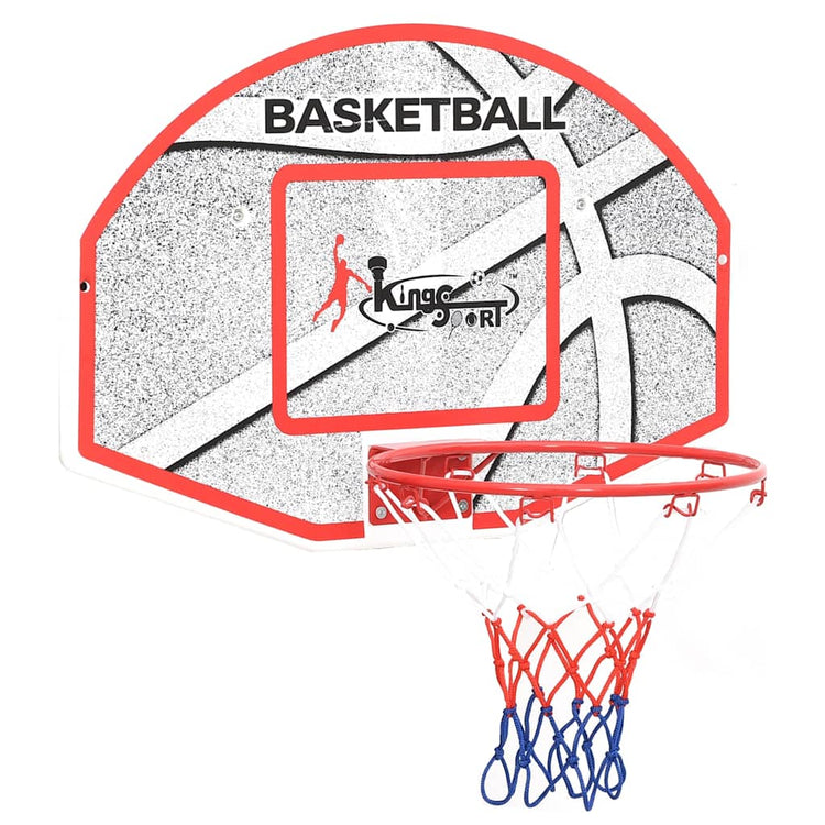 Vidaxl 5-delige basketbalset wandmontage 66x44,5 cm