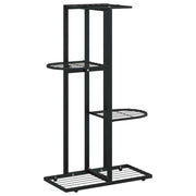 Vidaxl bloemenstandaard met 4 lagen 43x22x76 cm metaal zwart - afbeelding 2