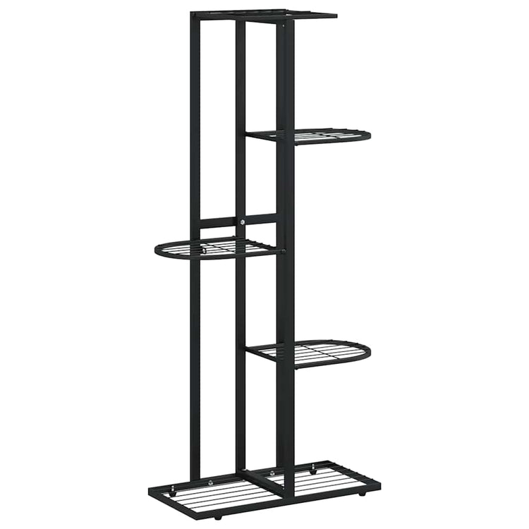Vidaxl bloemenstandaard met 5 lagen 43x22x98 cm metaal zwart