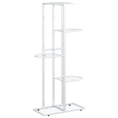 Vidaxl bloemenstandaard met 5 lagen 43x22x98 cm metaal wit