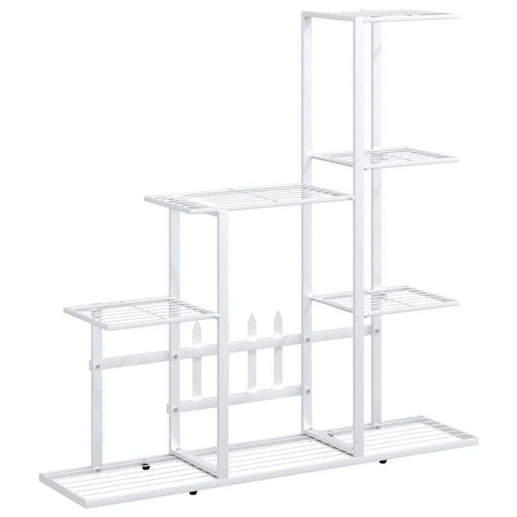 Vidaxl bloemenstandaard 94,5x25x88 cm metaal wit