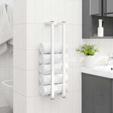 Vidaxl handdoekenrek 12,5x12,5x60 cm staal wit - afbeelding 3