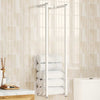 Vidaxl handdoekenrek 25x20x95 cm staal wit