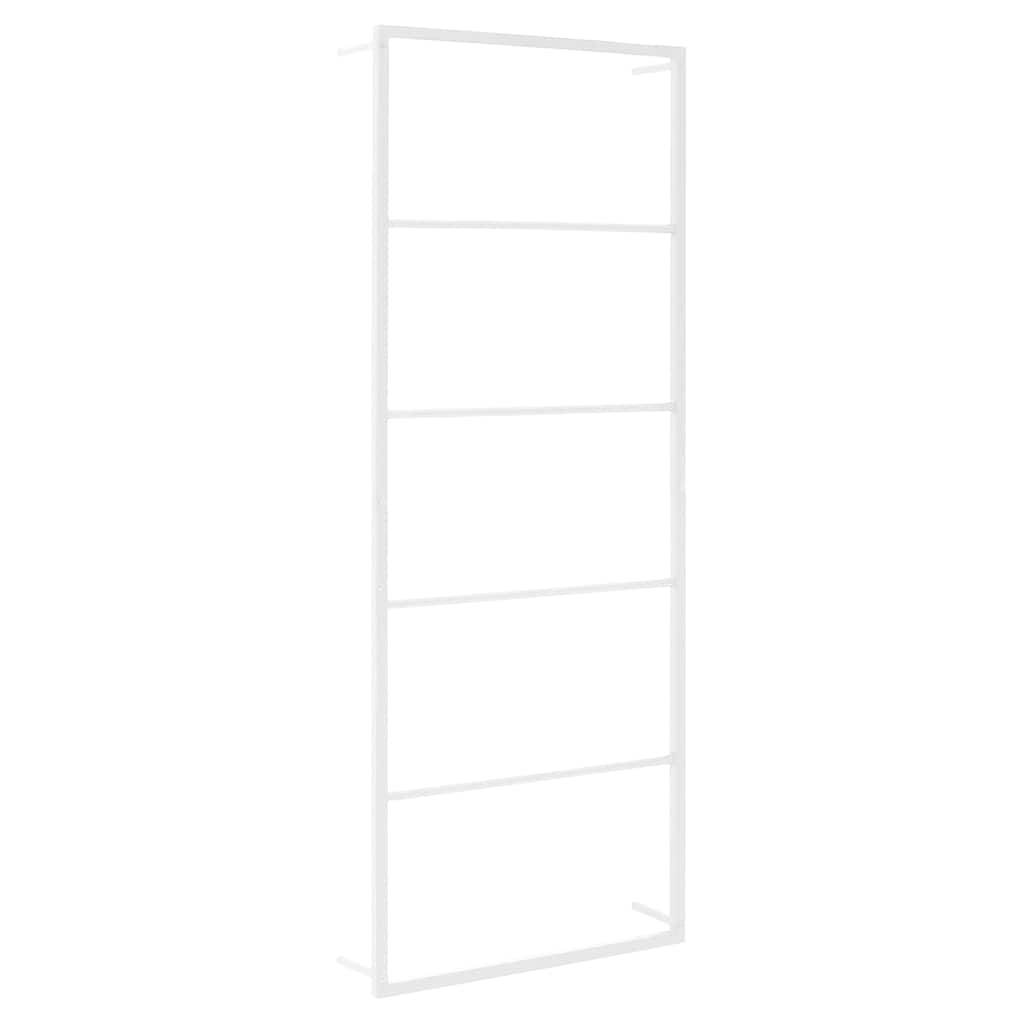 Vidaxl handdoekenrek wit 45x10x115 cm staal