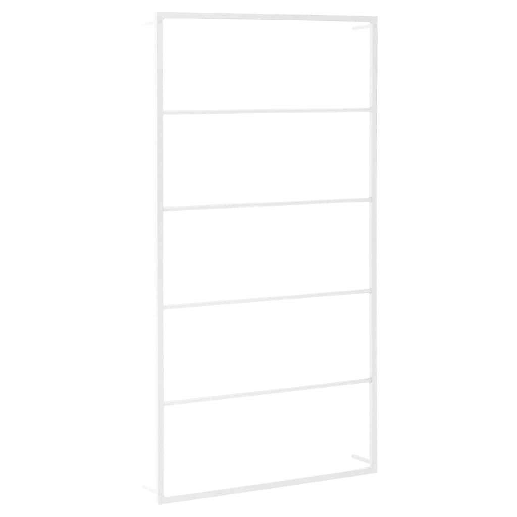 Vidaxl handdoekenrek wit 60x10x116 cm staal