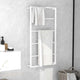 Vidaxl handdoekenrek wit 60x10x116 cm staal
