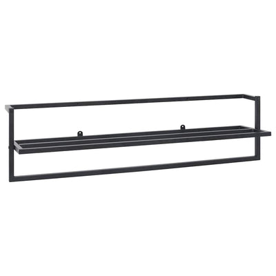Vidaxl handdoekenrek 95x25x22 cm ijzer zwart