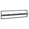 Vidaxl handdoekenrek 95x25x22 cm ijzer zwart