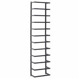 Vidaxl handdoekenrek 24x12x96 cm staal zwart - afbeelding 2