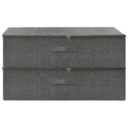 Vidaxl opbergboxen 2 st 70x40x18 cm stof antracietkleurig - afbeelding 3