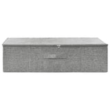 Vidaxl opbergbox 70x40x18 cm stof grijs - afbeelding 3