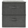 Vidaxl opbergboxen 2 st 43x34x23 cm stof antracietkleurig
