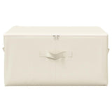 Vidaxl opbergboxen 2 st 43x34x23 cm stof crèmekleurig - afbeelding 3