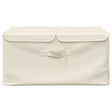 Vidaxl opbergbox 50x30x25 cm stof crèmekleurig - afbeelding 3