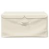 Vidaxl opbergboxen 2 st 50x30x25 cm stof crèmekleurig