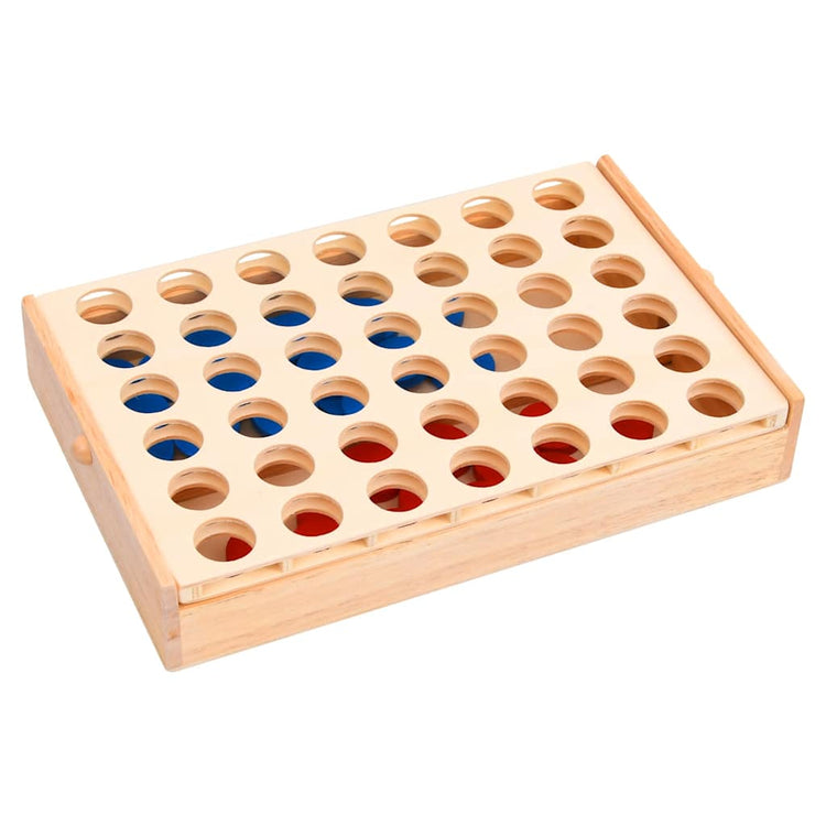 Vidaxl 4 op een rij 24x15x4 cm massief hout