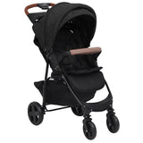 Vidaxl kinderwagen 2-in-1 staal antracietkleurig - afbeelding 1