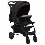 Vidaxl kinderwagen 2-in-1 staal antracietkleurig - afbeelding 2