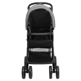 Vidaxl kinderwagen 2-in-1 staal lichtgrijs en zwart - afbeelding 3
