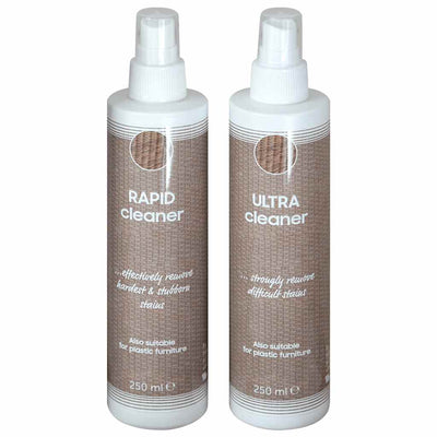 Vidaxl rattan-en-textileenonderhoudsset voor tuinmeubelen 2x250 ml