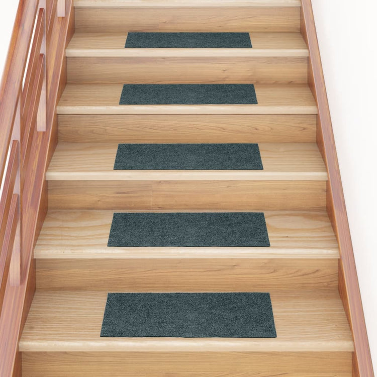 Vidaxl trapmatten zelfklevend 15 stuks 60x25 cm groen rechthoekig