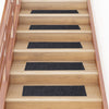 Vidaxl trapmatten zelfklevend 15 stuks 76x20 cm grijs rechthoekig