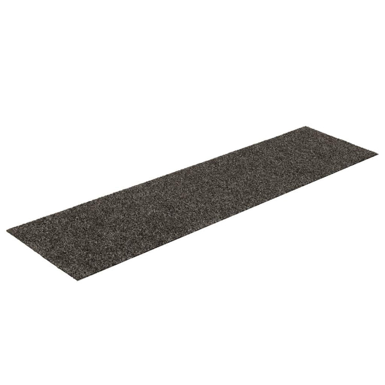 Vidaxl trapmatten zelfklevend 15 stuks 76x20 cm antraciet rechthoekig