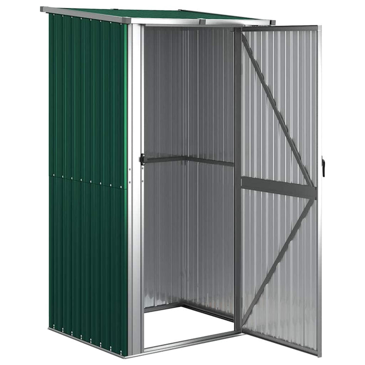 Vidaxl tuinhuis groen 118,5x97x209,5 cm gegalvaniseerd staal