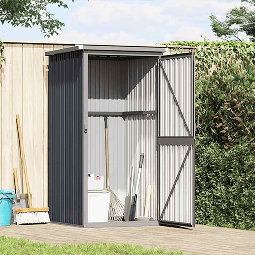 Vidaxl tuinschuur 88x89x161 cm gegalvaniseerd staal antracietkleurig