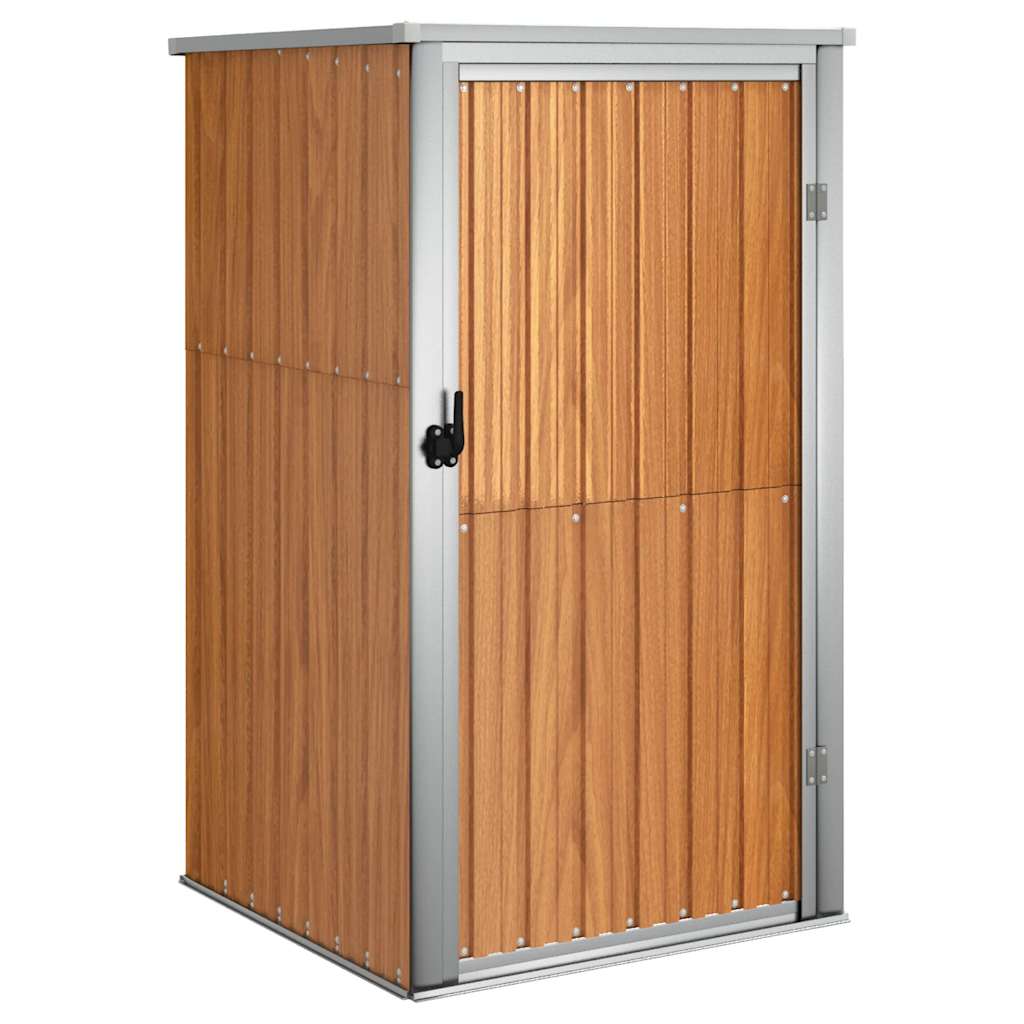 Vidaxl tuinschuur 88x89x161 cm gegalvaniseerd staal bruin