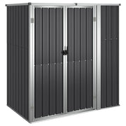 Vidaxl tuinschuur 161x89x161 cm gegalvaniseerd staal antracietkleurig - afbeelding 2