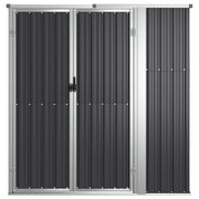 Vidaxl tuinschuur 161x89x161 cm gegalvaniseerd staal antracietkleurig - afbeelding 3