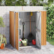 Vidaxl tuinschuur 161x89x161 cm gegalvaniseerd staal bruin