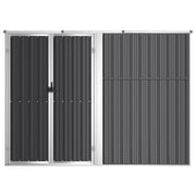 VidaXL Tuinschuur 225x89x161 cm gegalvaniseerd staal antracietkleurig - afbeelding 3