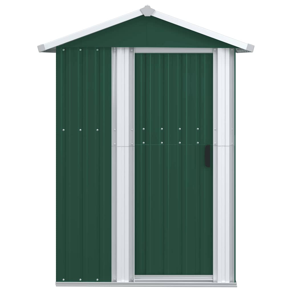 Vidaxl tuinschuur 126x97,5x177 cm gegalvaniseerd staal groen