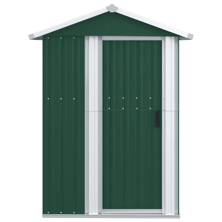 Vidaxl tuinschuur 126x97,5x177 cm gegalvaniseerd staal groen