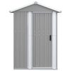 Vidaxl tuinschuur 126x97,5x177 cm gegalvaniseerd staal grijs
