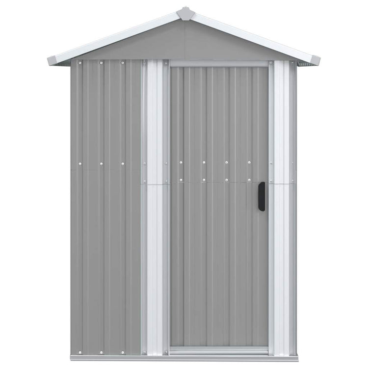 Vidaxl tuinschuur 126x97,5x177 cm gegalvaniseerd staal grijs